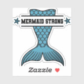 Mermaid Strong Aufkleber (Blatt)