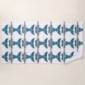 Mermaid Strong Beach Handtuch (Vorderseite)