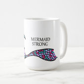 Mermaid Strong Mermaid Schwanz Kaffeetasse (VorderseiteRechts)