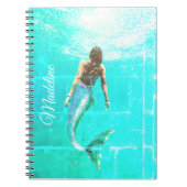 Mermaid Summer Blue Ocean Moderner Chic Notizblock (Vorderseite)