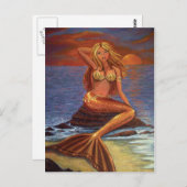 Mermaid Sunset - Postkarte (Vorne/Hinten)