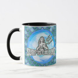 Mermaid Surf ruft die BLUE-Tasse an Tasse