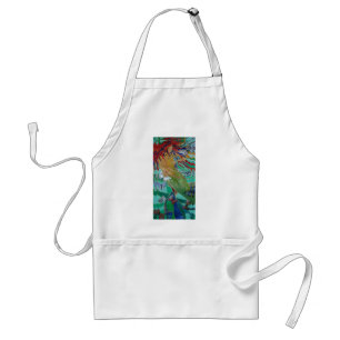Mermaid Swimming with Butterflies Fantasy Art Schürze