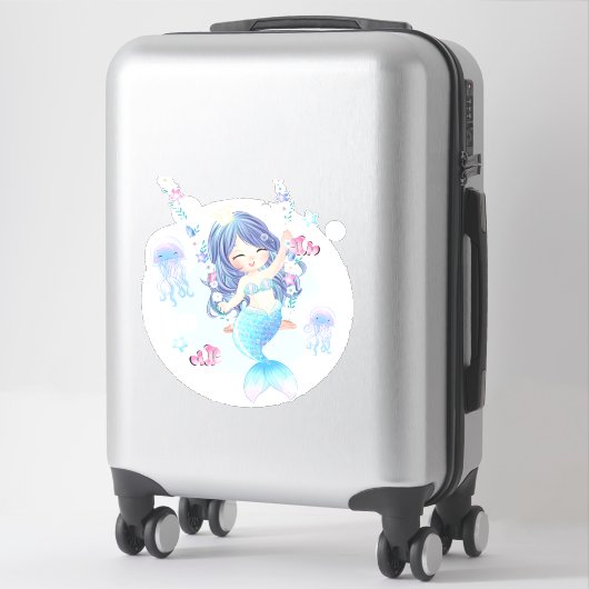 Mermaid Swinging Sticker (Koffer)