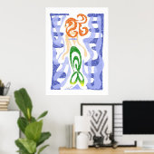 Mermaid Swirl Poster (Heimbüro)