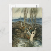 Mermaid & Swordsman Postkarte (Vorne/Hinten)