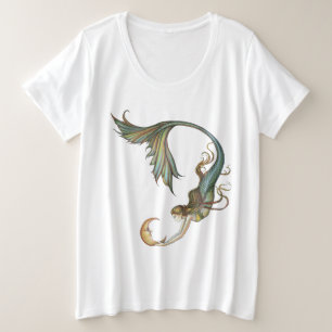 Mermaid T - Shirt Deep Sea Moon von Molly Harrison