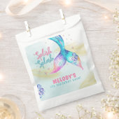 Mermaid Tail Glitter Splish Splash birthday Geschenktütchen (Ausgeschnitten)
