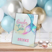 Mermaid Tail Onder the sea 1st birthday Drinks Sockelschild