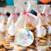 Mermaid Tail Onder the sea 1st birthday Runder Aufkleber