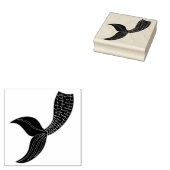 Mermaid Tail Wooden Art Stamp Gummistempel (Stempel)