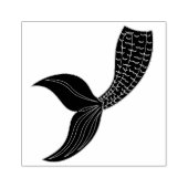 Mermaid Tail Wooden Art Stamp Gummistempel (Prägung)