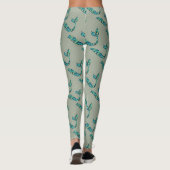Mermaid Tale Leggings Grau und Grün (Rückseite)