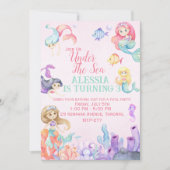 Mermaid Tales Einladung (Vorderseite)