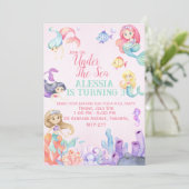 Mermaid Tales Einladung (Stehend Vorderseite)