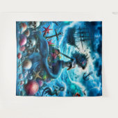 Mermaid Tapestry Wandteppich (Vorderseite (Horizontal))