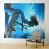 Mermaid Tapestry Wandteppich (Beispiel (Horizontal))
