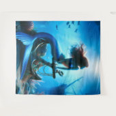 Mermaid Tapestry Wandteppich (Vorderseite (Horizontal))