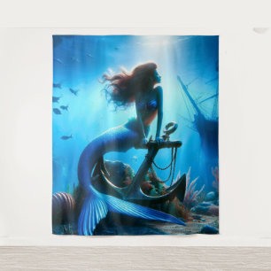 Mermaid Tapestry Wandteppich