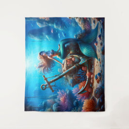 Mermaid Tapestry Wandteppich
