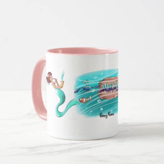 Mermaid Tasse #2a (Vorderseite Links)