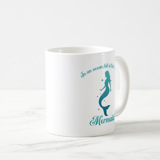 Mermaid-Tasse Kaffeetasse (VorderseiteRechts)