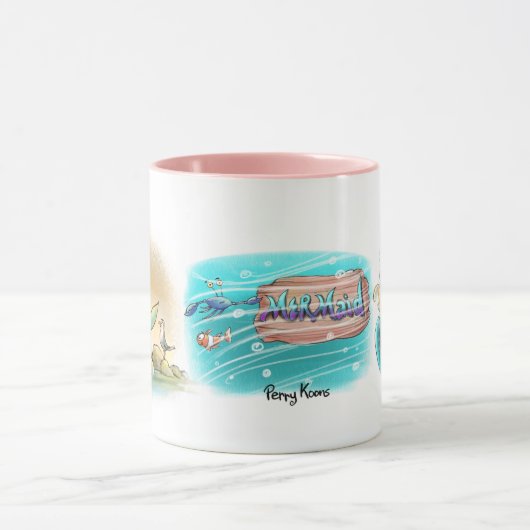 Mermaid-Tasse Tasse (Zentrum)