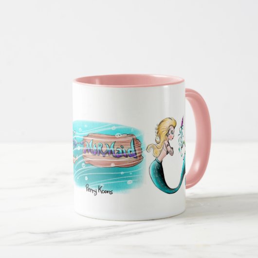 Mermaid-Tasse Tasse (VorderseiteRechts)