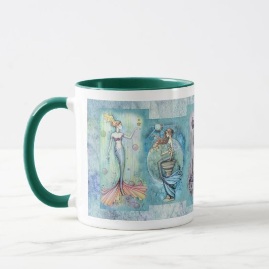 Mermaid-Tasse von Molly Harrison Tasse (Links)