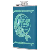 Mermaid Tears Blue Glitzer Flachmann (Links)
