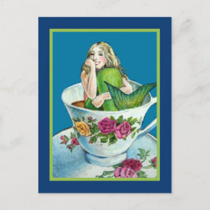 Mermaid Tee Postkarte Postkarte