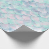 Mermaid Thema aqua rosa BIRTHDAY WEDING WRAP Geschenkpapier (Ecke)