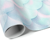 Mermaid Thema aqua rosa BIRTHDAY WEDING WRAP Geschenkpapier (Rolleneckpunkt)