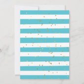 Mermaid Thema unter dem Sea Baby Girl 3. Geburtsta Einladung (Rückseite)