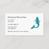 Mermaid Theme Business Cards Visitenkarte (Vorderseite)