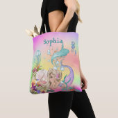 Mermaid Theme Niedlich Rainbow Tote Bag Tasche (Von Nahem)