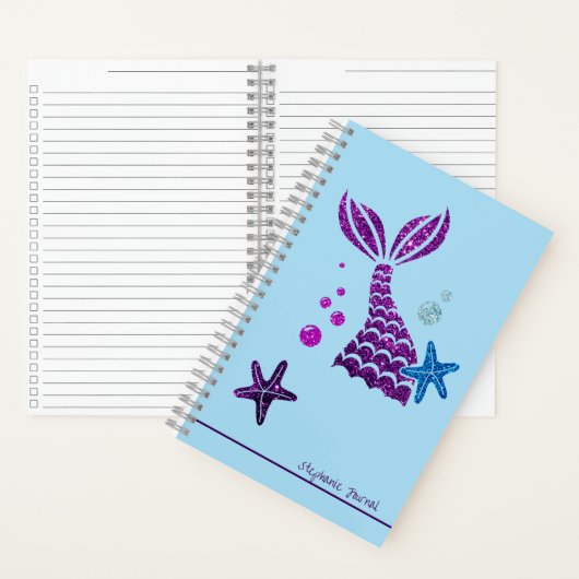 Mermaid Theme Personalisiert Organizer Journal Notizblock (Innen)