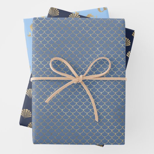 Mermaid Theme Under The Sea Party Geschenkpapier Set (Beispiel)