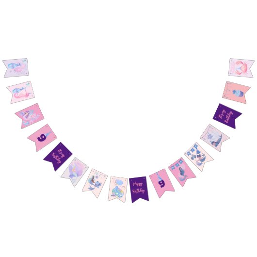 Mermaid Themed Birthday Bash Banner (Alle)