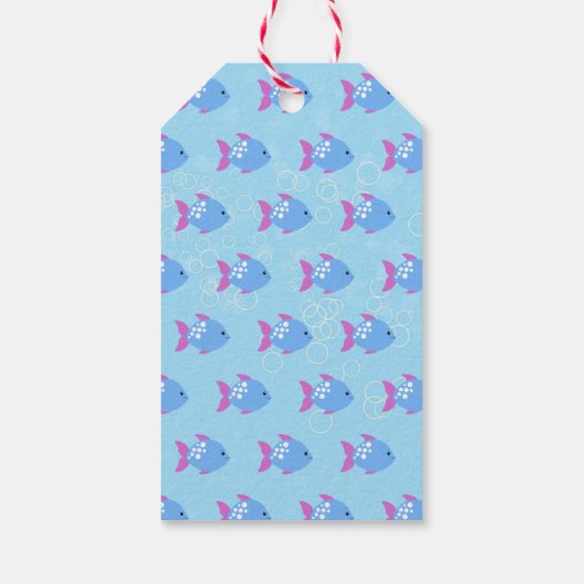 Mermaid themed Birthday Party Guest favorit Geschenkanhänger (Rückseite)