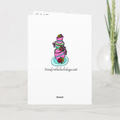 Mermaid Themed Happy Birthday Card Karte (Rückseite)