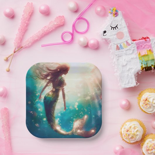 Mermaid-Themenpartei Zollpapiere-Teller Pappteller (Party)