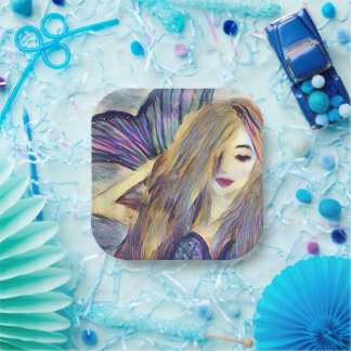 Mermaid-Themenpartei Zollpapiere-Teller Pappteller