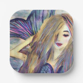 Mermaid-Themenpartei Zollpapiere-Teller Pappteller (Vorderseite)