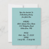 MERMAID THEMIERTE PARTY EINLADUNG ~ EZ TO CUSTOMIZ (Rückseite)