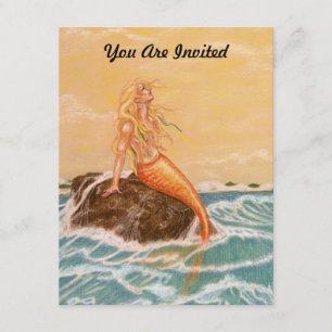 MERMAID THEMIERTE PARTY EINLADUNG ~ EZ TO CUSTOMIZ