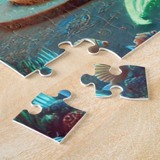 Mermaid Throne Enchanting Underwater Fantasy Puzzle (Seite)