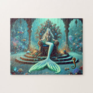 Mermaid Throne Enchanting Underwater Fantasy Puzzle