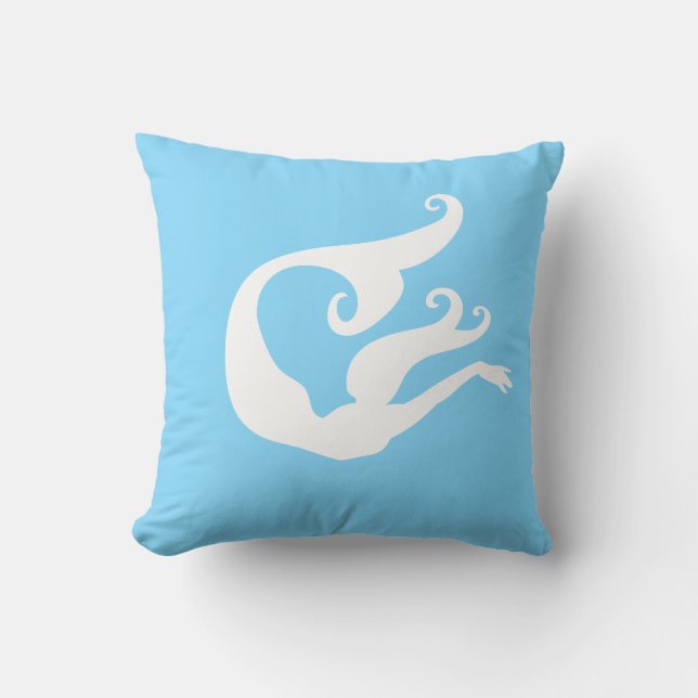 Mermaid Throw Kissen (Vorderseite)