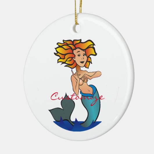 Mermaid Thunder_Cove Keramik Ornament (Links)
